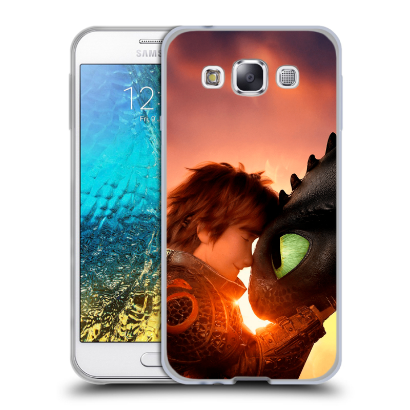 Пластиковый чехол на Samsung Galaxy E5 с принтом Как приручить дракона Пластиковый чехол на Samsung Galaxy E5 с принтом Как приручить дракона