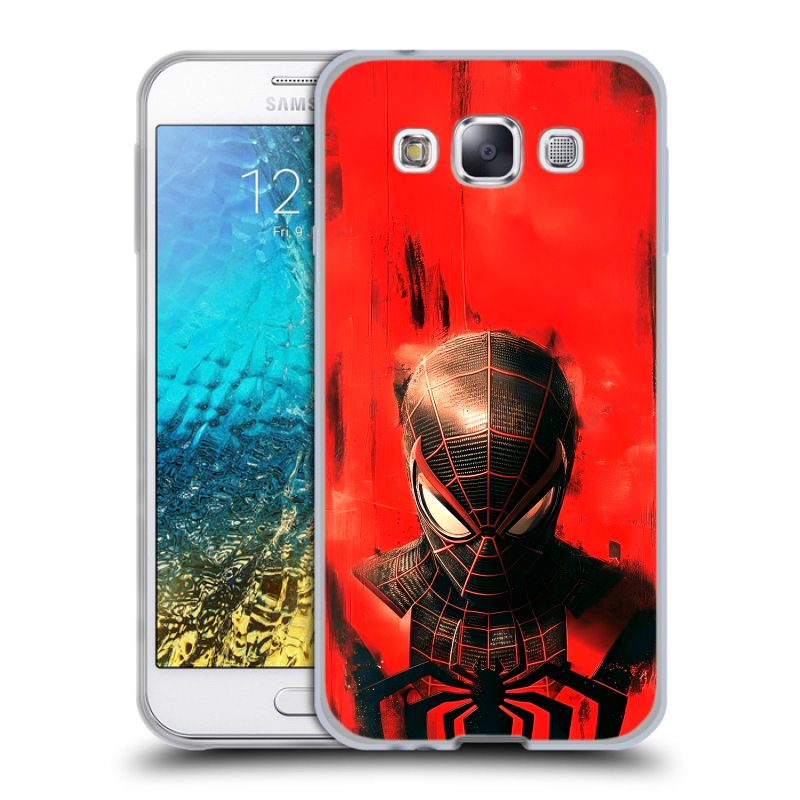 Пластиковый чехол на Samsung Galaxy E5 с принтом человек паук spiderman Пластиковый чехол на Samsung Galaxy E5 с принтом человек паук spiderman