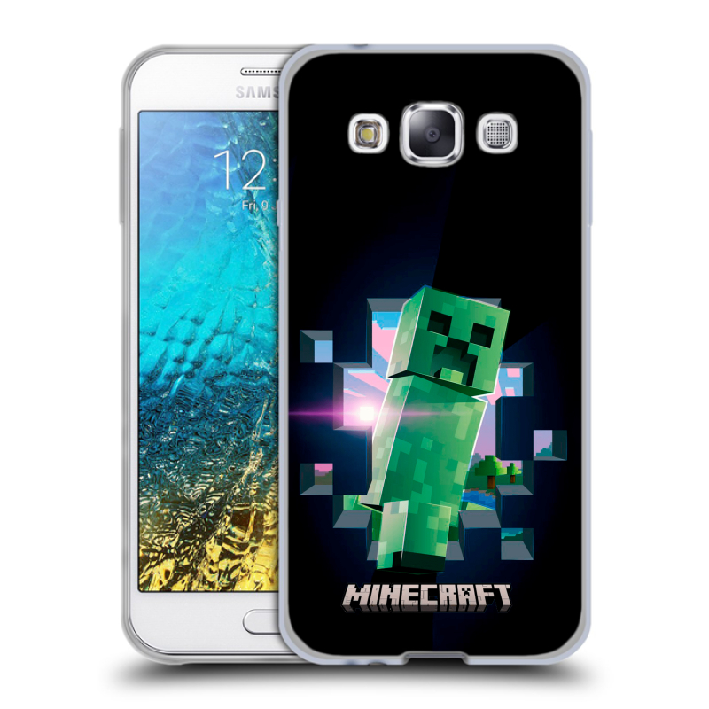 Пластиковый чехол на Samsung Galaxy E5 с принтом Майнкрафт Minecraft Пластиковый чехол на Samsung Galaxy E5 с принтом Майнкрафт Minecraft