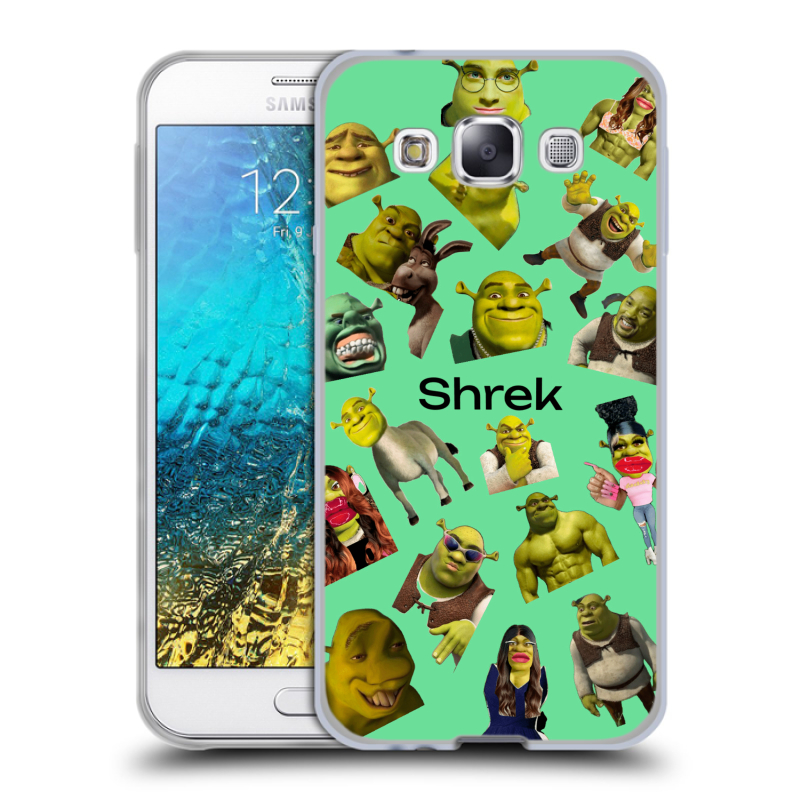Силиконовый чехол на Samsung Galaxy E5 с принтом Шрек Shrek Силиконовый чехол на Samsung Galaxy E5 с принтом Шрек Shrek