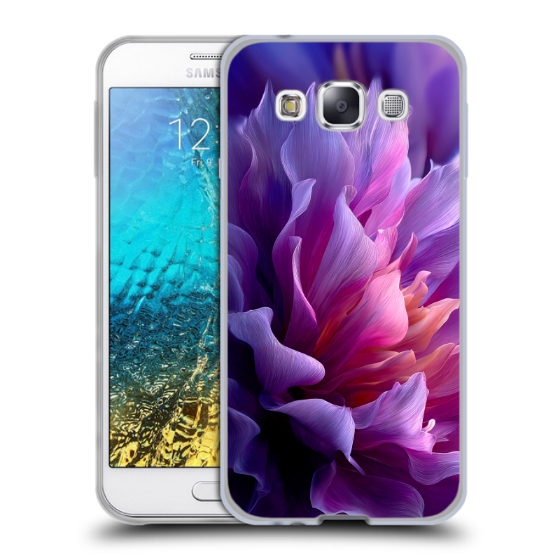 Силиконовый чехол на Samsung Galaxy E5 с принтом женский цветы Силиконовый чехол на Samsung Galaxy E5 с принтом женский цветы