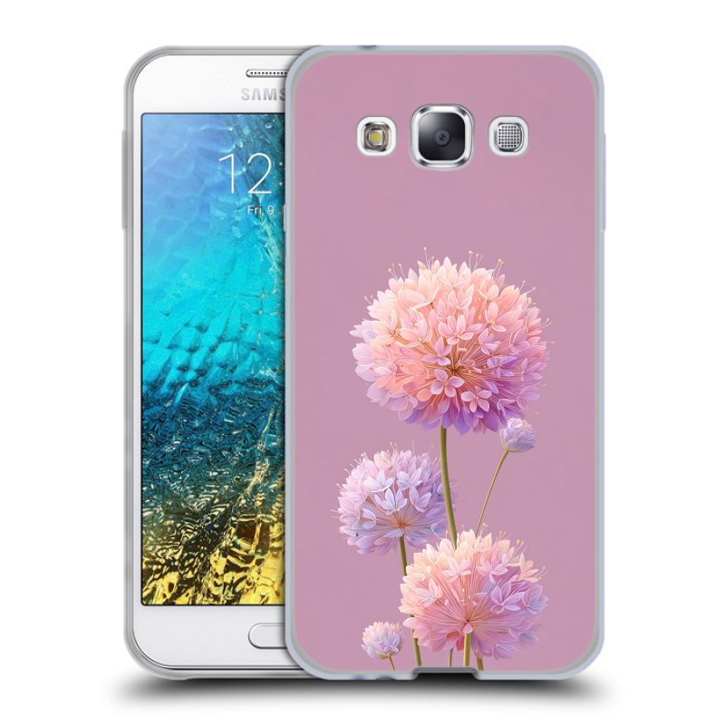 Пластиковый чехол на Samsung Galaxy E5 с принтом Цветы Пластиковый чехол на Samsung Galaxy E5 с принтом Цветы