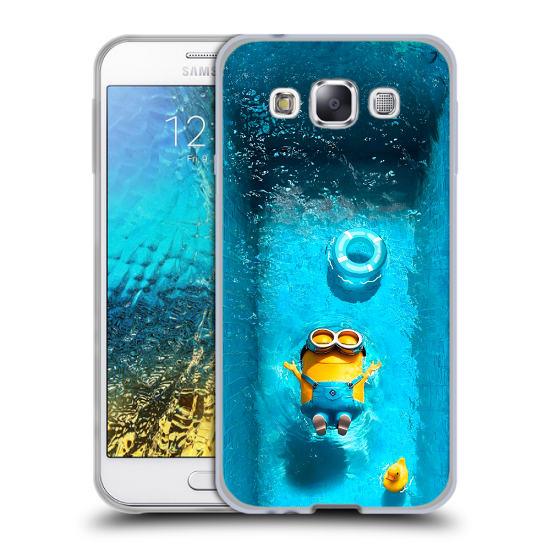 Силиконовый чехол на Samsung Galaxy E5 с принтом Миньоны Силиконовый чехол на Samsung Galaxy E5 с принтом Миньоны