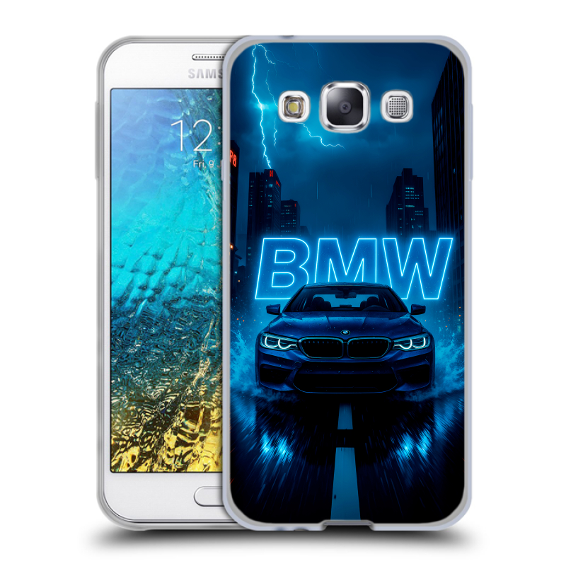 Силиконовый чехол на Samsung Galaxy E5 с принтом BMW БМВ Силиконовый чехол на Samsung Galaxy E5 с принтом BMW БМВ