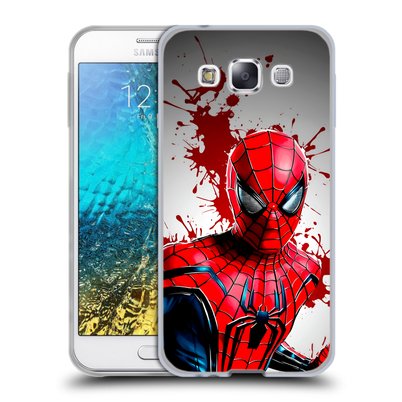 Силиконовый чехол на Samsung Galaxy E5 с принтом Spiderman Человек паук Силиконовый чехол на Samsung Galaxy E5 с принтом Spiderman Человек паук