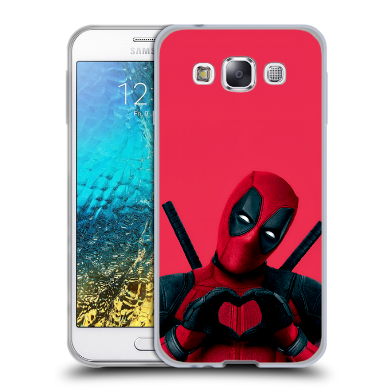 Силиконовый чехол на Samsung Galaxy E5 с принтом Дедпул Deadpool Силиконовый чехол на Samsung Galaxy E5 с принтом Дедпул Deadpool