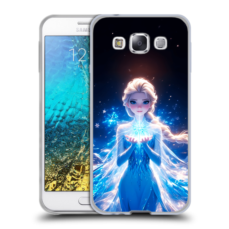Силиконовый чехол на Samsung Galaxy E5 с принтом Холодное сердце Frozen Силиконовый чехол на Samsung Galaxy E5 с принтом Холодное сердце Frozen