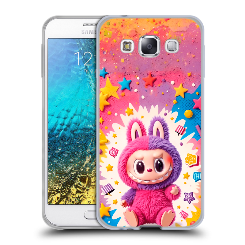Силиконовый чехол на Samsung Galaxy E5 с принтом Labubu Лабубу Силиконовый чехол на Samsung Galaxy E5 с принтом Labubu Лабубу
