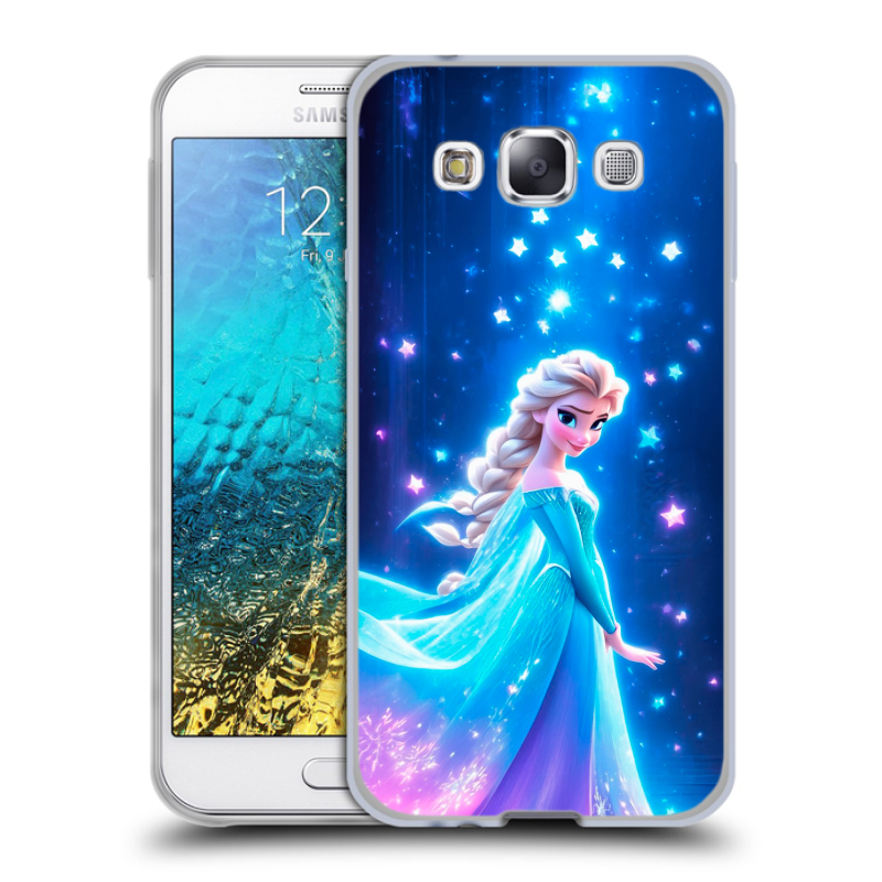 Силиконовый чехол на Samsung Galaxy E5 с принтом Холодное сердце Frozen Силиконовый чехол на Samsung Galaxy E5 с принтом Холодное сердце Frozen
