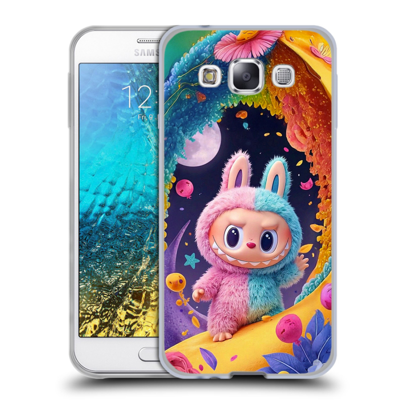 Силиконовый чехол на Samsung Galaxy E5 с принтом Labubu Лабубу Силиконовый чехол на Samsung Galaxy E5 с принтом Labubu Лабубу