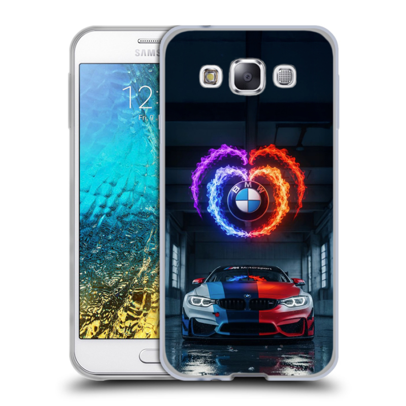 Пластиковый чехол на Samsung Galaxy E5 с принтом BMW БМВ Пластиковый чехол на Samsung Galaxy E5 с принтом BMW БМВ