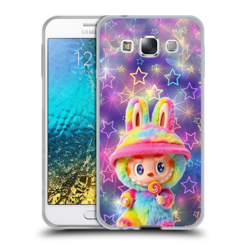 Пластиковый чехол на Samsung Galaxy E5 с принтом Labubu Лабубу Пластиковый чехол на Samsung Galaxy E5 с принтом Labubu Лабубу