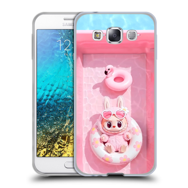 Силиконовый чехол на Samsung Galaxy E5 с принтом Labubu Лабубу Силиконовый чехол на Samsung Galaxy E5 с принтом Labubu Лабубу