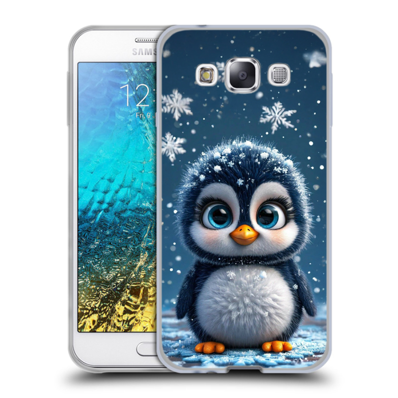 Силиконовый чехол на Samsung Galaxy E5 с принтом Новый год Силиконовый чехол на Samsung Galaxy E5 с принтом Новый год