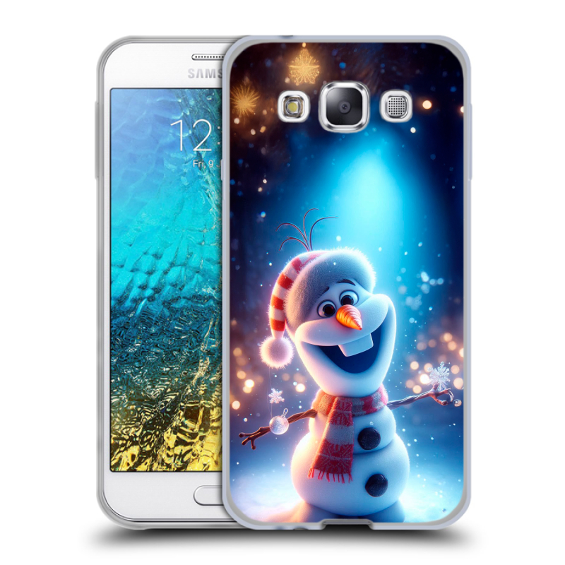 Силиконовый чехол на Samsung Galaxy E5 с принтом Новый год Силиконовый чехол на Samsung Galaxy E5 с принтом Новый год