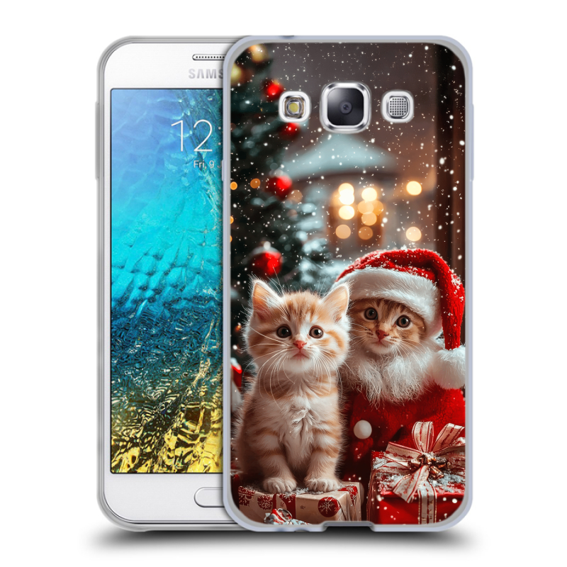 Пластиковый чехол на Samsung Galaxy E5 с принтом Новый год Пластиковый чехол на Samsung Galaxy E5 с принтом Новый год