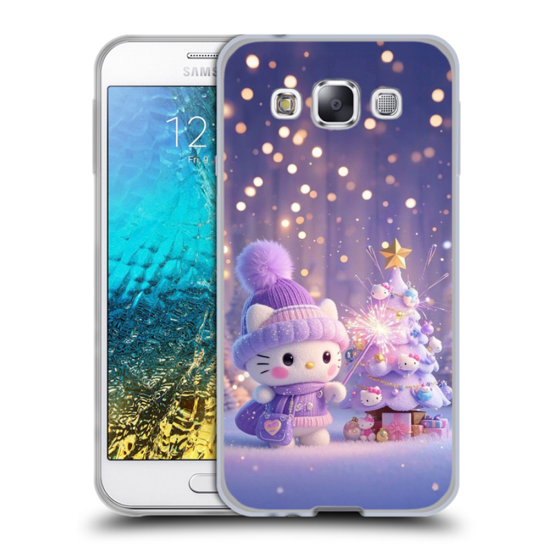 Пластиковый чехол на Samsung Galaxy E5 с принтом Новый год Пластиковый чехол на Samsung Galaxy E5 с принтом Новый год
