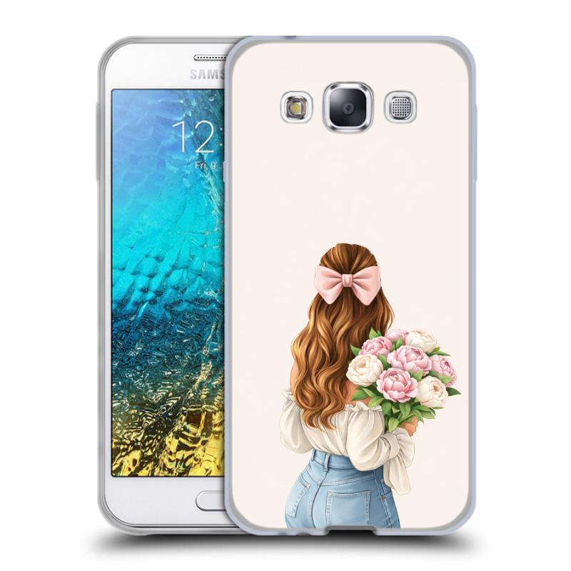 Пластиковый чехол на Samsung Galaxy E5 с принтом женский Пластиковый чехол на Samsung Galaxy E5 с принтом женский