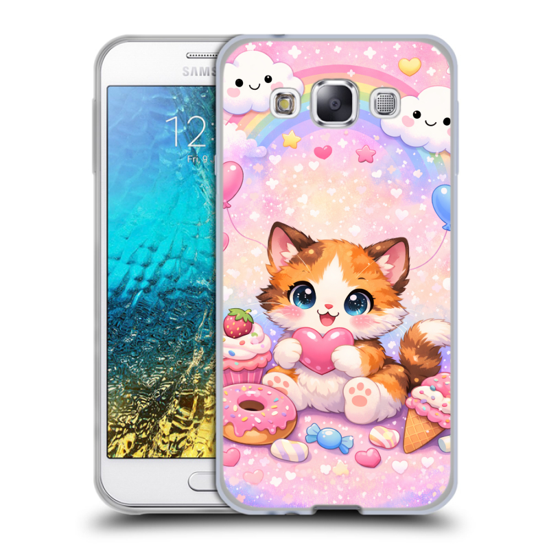 Силиконовый чехол на Samsung Galaxy E5 с принтом для девочек Силиконовый чехол на Samsung Galaxy E5 с принтом для девочек