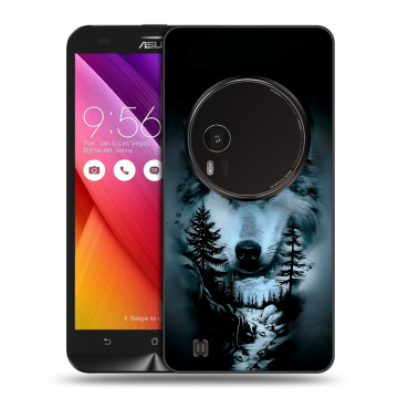 Силиконовый чехол на Asus Zenfone Zoom с принтом Лесной волк