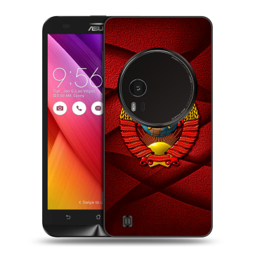Силиконовый чехол на Asus Zenfone Zoom с принтом Герб СССР