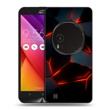 Силиконовый чехол на Asus Zenfone Zoom с принтом Яркие абстракции