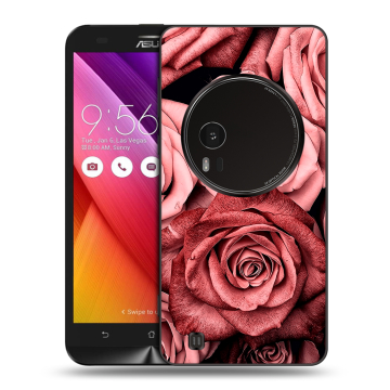 Силиконовый чехол на Asus Zenfone Zoom с принтом Цветы розы