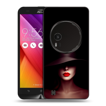 Силиконовый чехол на Asus Zenfone Zoom с принтом Девушка в шляпе