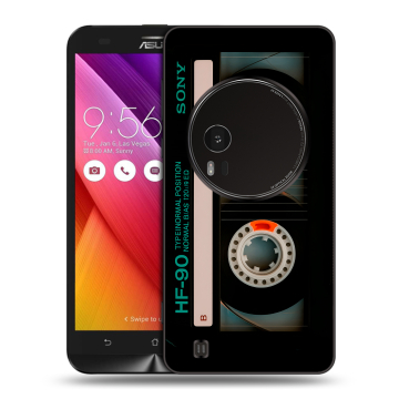 Силиконовый чехол на Asus Zenfone Zoom с принтом Кассета