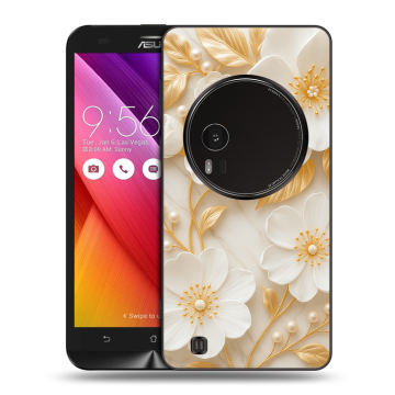 Силиконовый чехол на Asus Zenfone Zoom с принтом Цветы