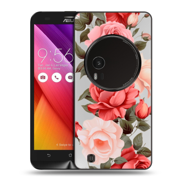 Силиконовый чехол на Asus Zenfone Zoom с принтом Розы