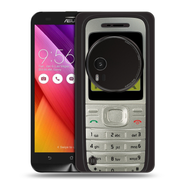 Силиконовый чехол на Asus Zenfone Zoom с принтом Ретро Нокия