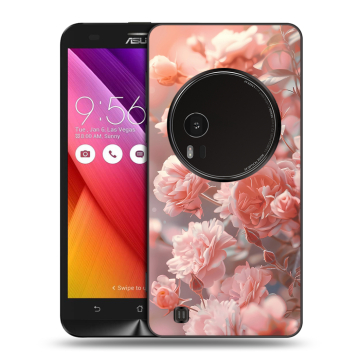 Силиконовый чехол на Asus Zenfone Zoom с принтом Розовые розы