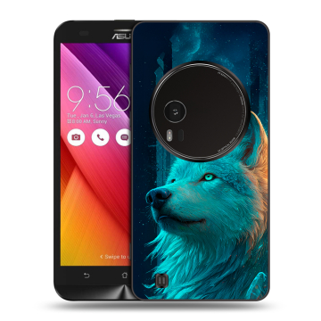 Силиконовый чехол на Asus Zenfone Zoom с принтом бабочки саккура