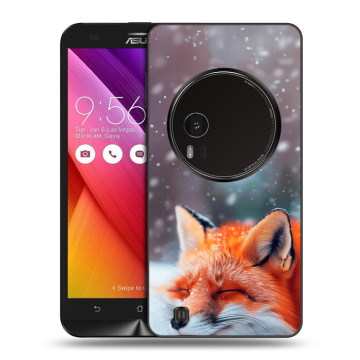 Силиконовый чехол на Asus Zenfone Zoom с принтом лиса