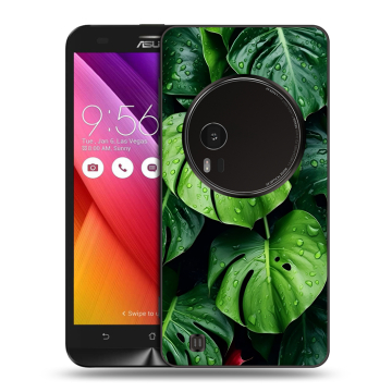 Силиконовый чехол на Asus Zenfone Zoom с принтом Листья