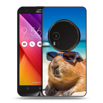 Силиконовый чехол на Asus Zenfone Zoom с принтом Капибара