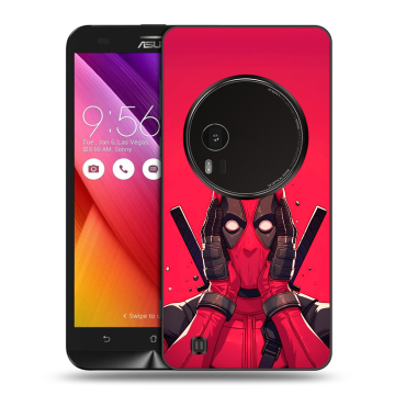 Силиконовый чехол на Asus Zenfone Zoom с принтом Дедпул Deadpool