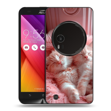 Силиконовый чехол на Asus Zenfone Zoom с принтом котята котики