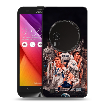 Силиконовый чехол на Asus Zenfone Zoom с принтом Реал Роналдо Real Ronaldo
