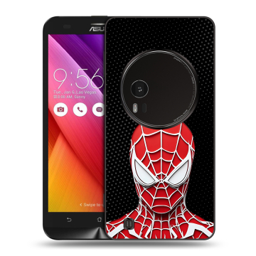 Силиконовый чехол на Asus Zenfone Zoom с принтом человек паук spiderman