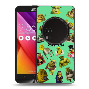Силиконовый чехол на Asus Zenfone Zoom с принтом Шрек Shrek Силиконовый чехол на Asus Zenfone Zoom с принтом Шрек Shrek