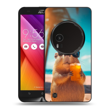 Силиконовый чехол на Asus Zenfone Zoom с принтом Капибара