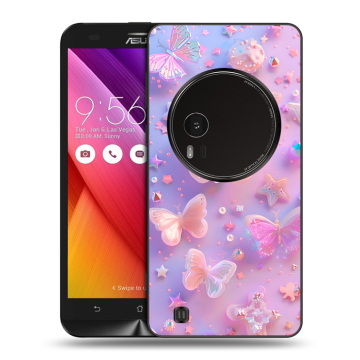 Силиконовый чехол на Asus Zenfone Zoom с принтом Бабочки