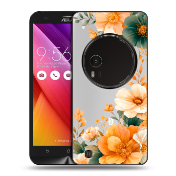 Силиконовый чехол на Asus Zenfone Zoom с принтом Цветы принт Силиконовый чехол на Asus Zenfone Zoom с принтом Цветы принт