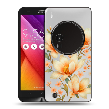 Силиконовый чехол на Asus Zenfone Zoom с принтом Цветы Силиконовый чехол на Asus Zenfone Zoom с принтом Цветы