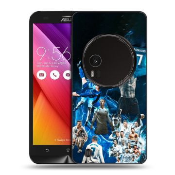 Силиконовый чехол на Asus Zenfone Zoom с принтом Реал Роналдо