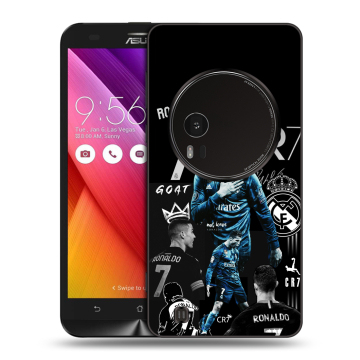 Силиконовый чехол на Asus Zenfone Zoom с принтом Реал Роналдо