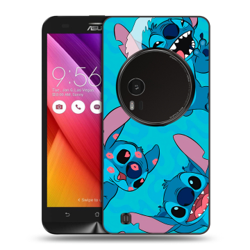 Силиконовый чехол на Asus Zenfone Zoom с принтом Лило и Стич