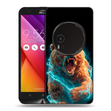 Силиконовый чехол на Asus Zenfone Zoom с принтом Медведь Силиконовый чехол на Asus Zenfone Zoom с принтом Медведь
